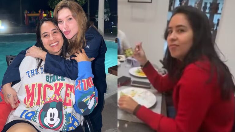 Irmã de Zé Felipe se encontra com Virginia na mansão de Vini Jr.