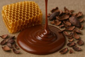 Mel de chocolate? Novidade é feita a partir de cascas de cacau e produto de abelhas nativas