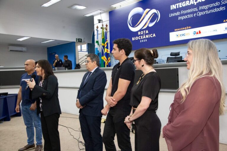 Ministra Simone é homenageada na Câmara CG e destaca oportunidades que serão geradas pela Rota Bioceânica