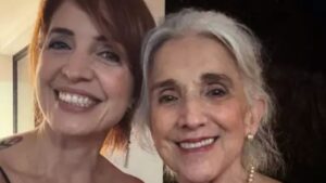 Poliana Abritta se despede da sogra, jornalista Theresa Walcacer