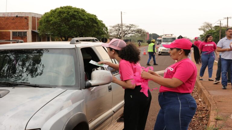 Prefeitura movimenta UBS de Vila Vargas com blitz do Outubro Rosa na BR-163