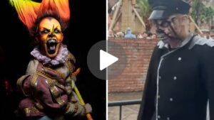 Visitante tenta assustar monstro e recebe o troco: "feia já é"