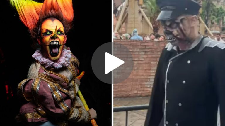 Visitante tenta assustar monstro e recebe o troco: "feia já é"