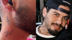 Zé Felipe muda tatuagem que tinha feito para Virginia Fonseca