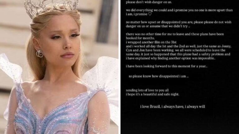 Ariana Grande pede empatia de fãs após cancelar vinda ao Brasil