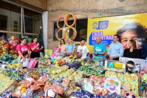 Arrecadação de brinquedos na AGEMS supera meta, inspira e compartilha magia com mais de 3 mil crianças