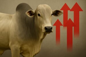 Arroba do boi gordo sobe R$ 5 em apenas um dia em três estados