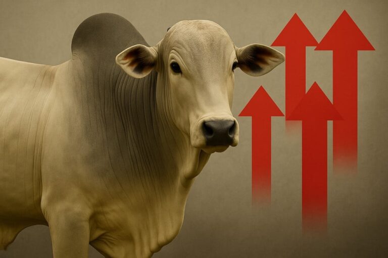 Arroba do boi gordo sobe R$ 5 em apenas um dia em três estados