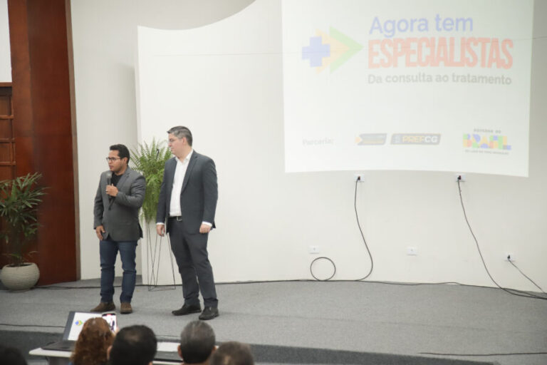 Câmara CG marca presença em lançamento de programa que busca reduzir fila por consultas e exames