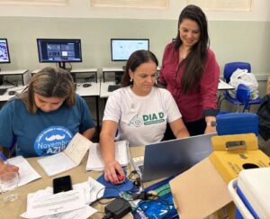 Dia D da Campanha Aluno Imunizado mobiliza estudantes de escola estadual em Bonito