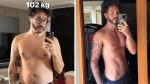 Eliezer exibe corpo definido após um ano de treinos intensos