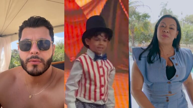 Encontro tenso: Murilo Huff e mãe de Marília assistem peça de Leo