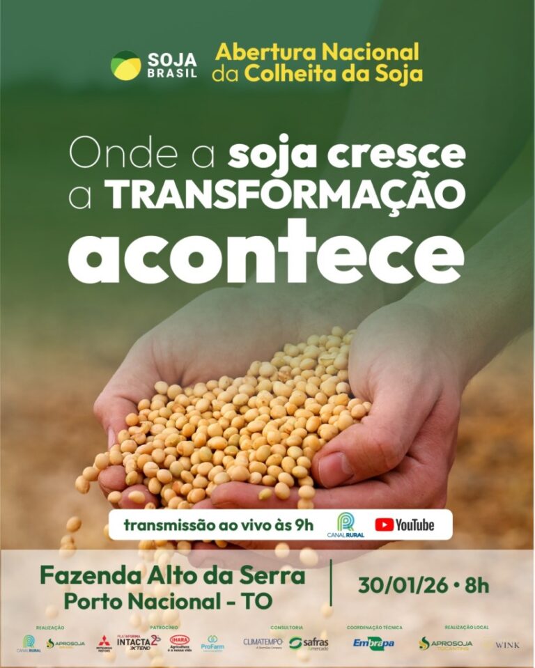 Faltam dois meses para a Abertura Nacional da Colheita da Soja 25/26!