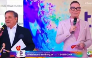 Felipeh Campos causa climão ao interromper Ronnie Von no Teleton
