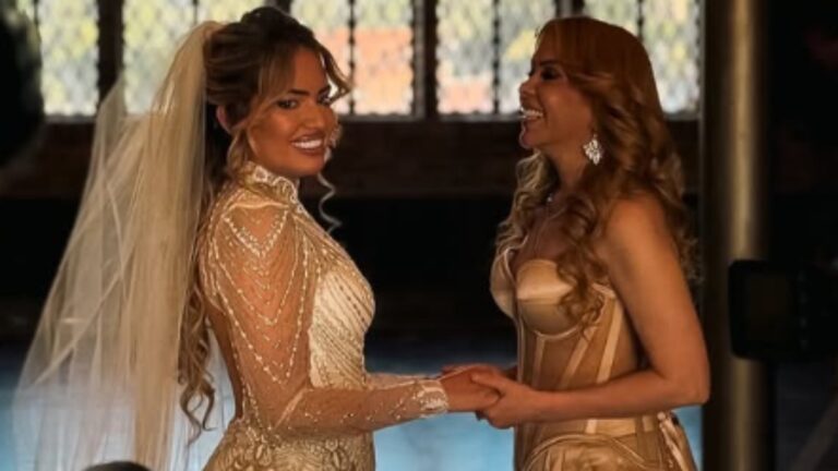 Festa luxuosa! Filha de Joelma se casa com o empresário da mãe
