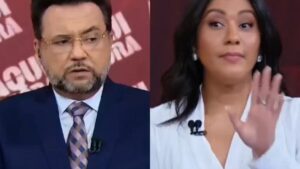 Geraldo Luís se desentende com Dani Brandi ao vivo: "Machismo"