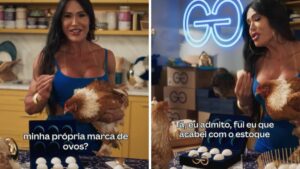 Gracyanne surpreende fãs ao revelar que marca de ovos era publi