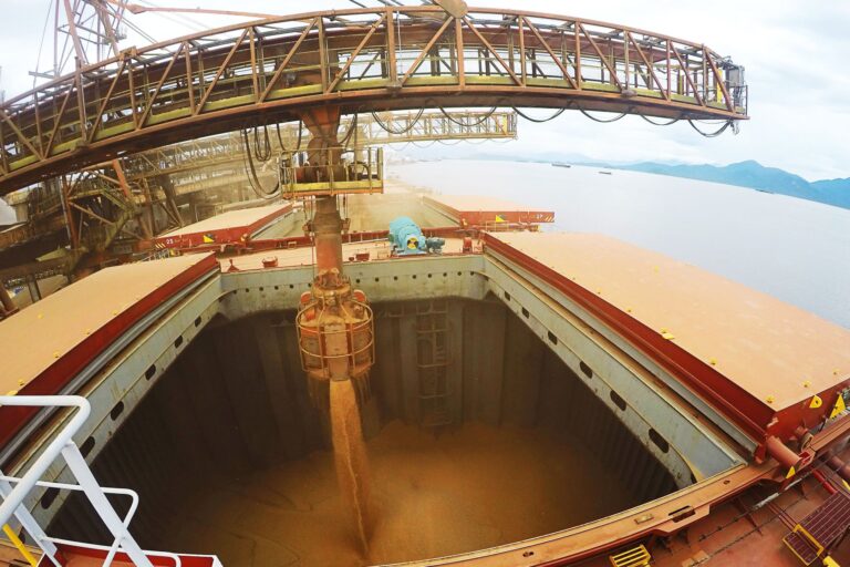 Line-up projeta embarques de 3,772 milhões de toneladas de soja pelo Brasil