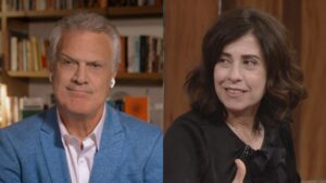 Pedro Bial diz que ex mulher, Fernanda Torres, “dá um baile” nele