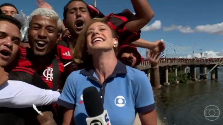 Repórter é agredida por torcedores ao vivo no "Jornal Hoje"