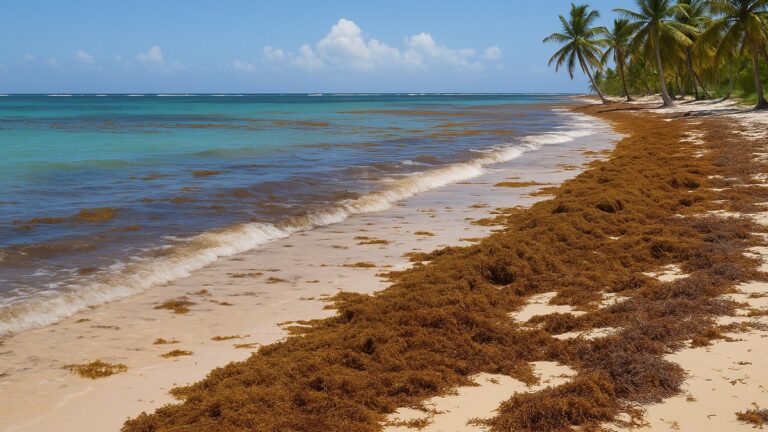 Temporada de sargaço em Punta Cana: quando evitar e o que saber