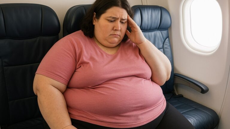 Tenho medo de voar porque estou acima do peso: O que fazer?