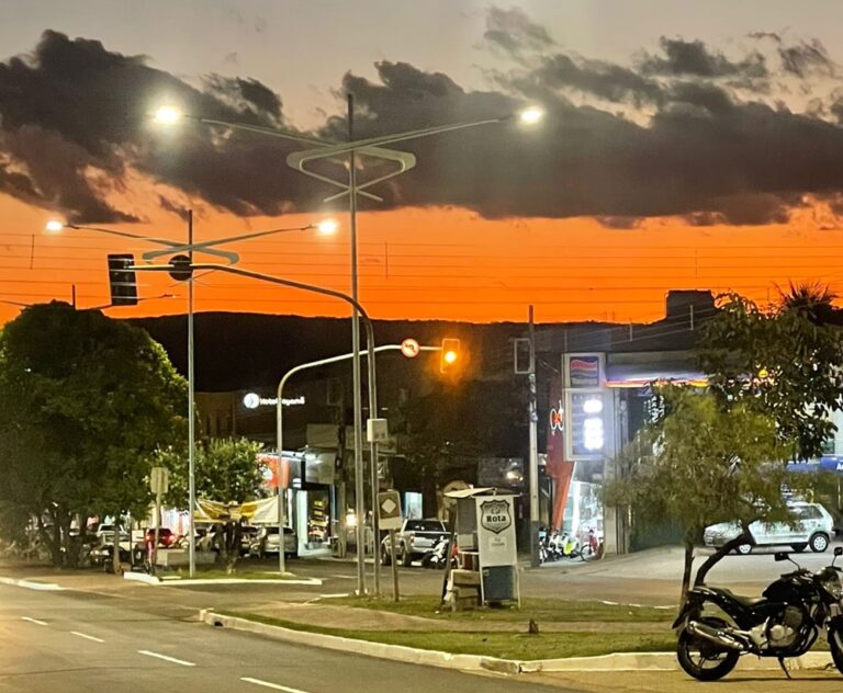 Terça-feira tem possibilidade de chuva isolada e termina com poucas nuvens em Coxim
