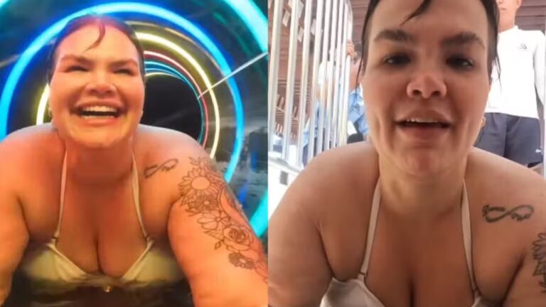 Thais Carla celebra decida no tobogã após perder 75 kg: "Emoção"