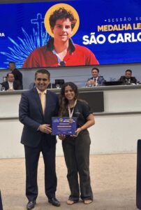 Vereador Herculano Borges participa de Sessão Solene que celebra a Juventude Católica e entrega da Medalha São Carlo Acutis