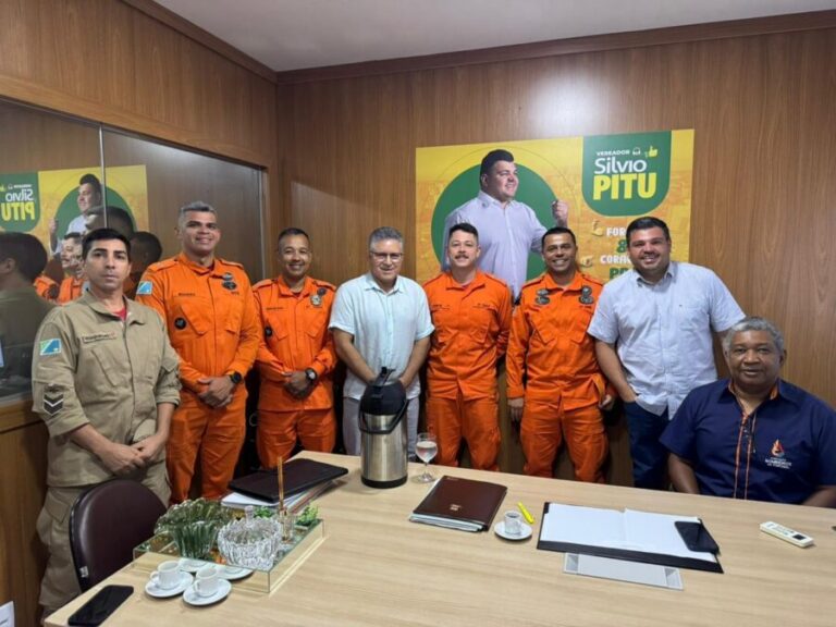 Vereador Silvio Pitu articula demandas com o 6º Grupamento de Bombeiros Militar e a Fundação Bombeiros do Pantanal para ampliar ações em benefício da comunidade