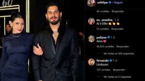 Zé Felipe posa ao lado de Ana Castela e Poliana se derrete: "Amo"