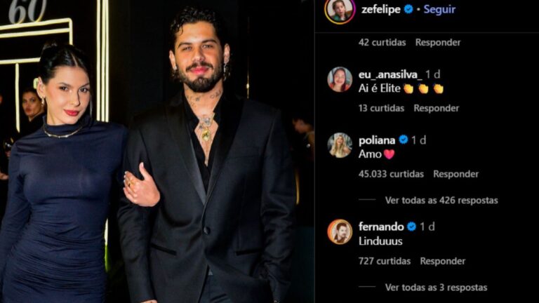 Zé Felipe posa ao lado de Ana Castela e Poliana se derrete: "Amo"