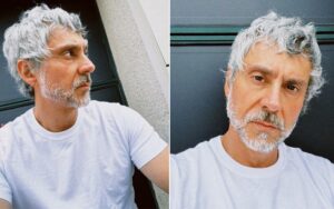 Alexandre Nero muda o visual e brinca com clima de Natal