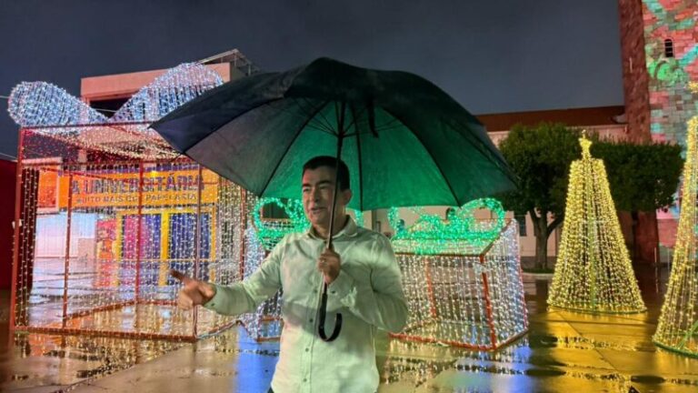 Chuva adia início de shows do Natal Encantado