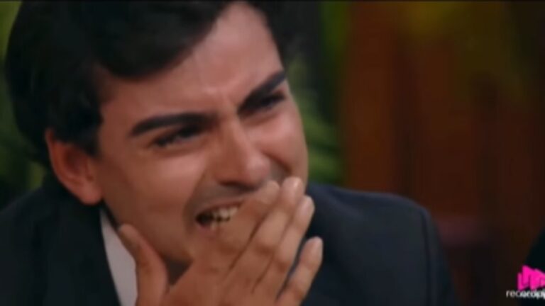 Dudu Camargo “sai do personagem” em jantar do Top 7 de A Fazenda