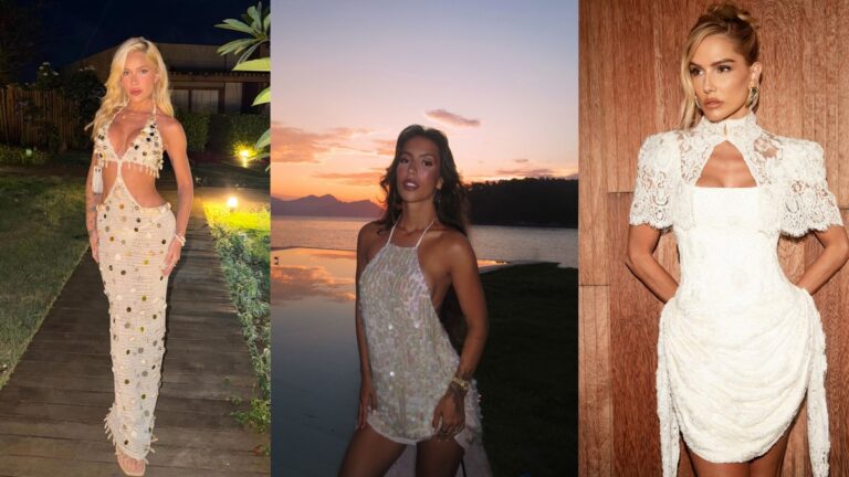 Famosos entram em clima de virada e exibem looks para 2026