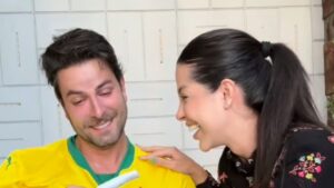 Gustavo Marsengo reage ao descobrir 1ª gravidez de Laís Caldas