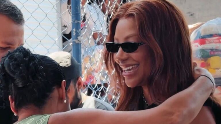 Ludmilla promove ação solidária com doação de cestas básicas