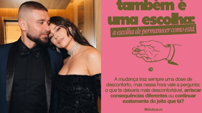 Paolla Oliveira citou desconforto de mudanças antes de separação