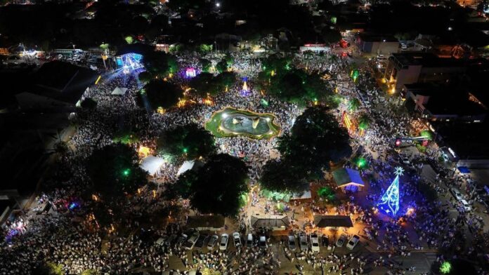 Réveillon Bonito 2026 terá dois dias de shows e queima de fogos silenciosos na Praça da Liberdade