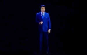 Silvio Santos em holograma fez a plateia chorar