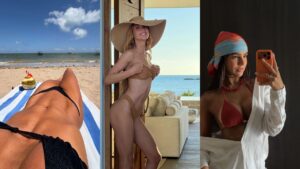 Sol e mar marcam o último dia do ano das celebridades