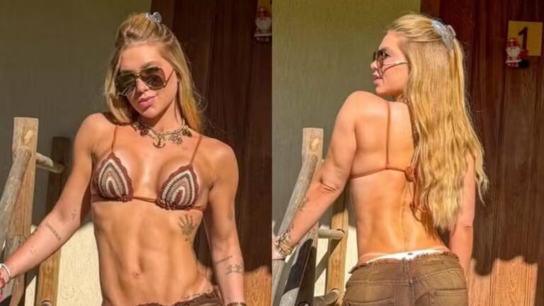 Virginia passa Natal em Trancoso (BA) e exibe corpo definido