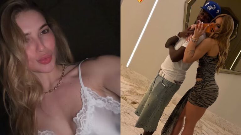 Virginia surge de camisola após noitada com Vini Jr. em Goiânia