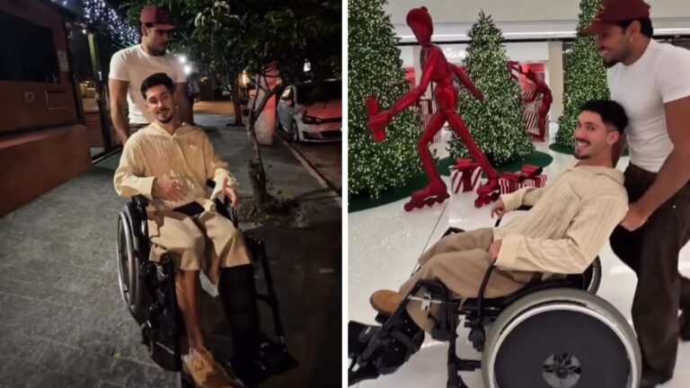 Vittor Fernando faz primeira saída pública após atentado no Rio