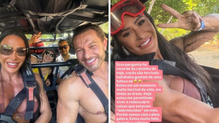 Gracyanne diz que segue solteira após rumores de novo affair