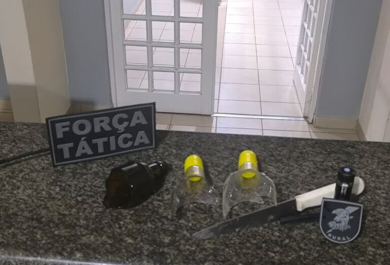 Homem é preso após atos de violência em pedreira na zona rural de Coxim