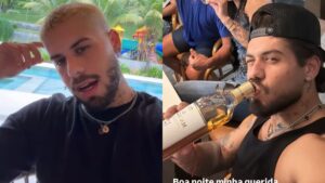 Zé Felipe explica por que vai "segurar" consumo de álcool